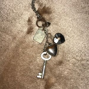 Aeropostale 16” Key to my Heart Necklace